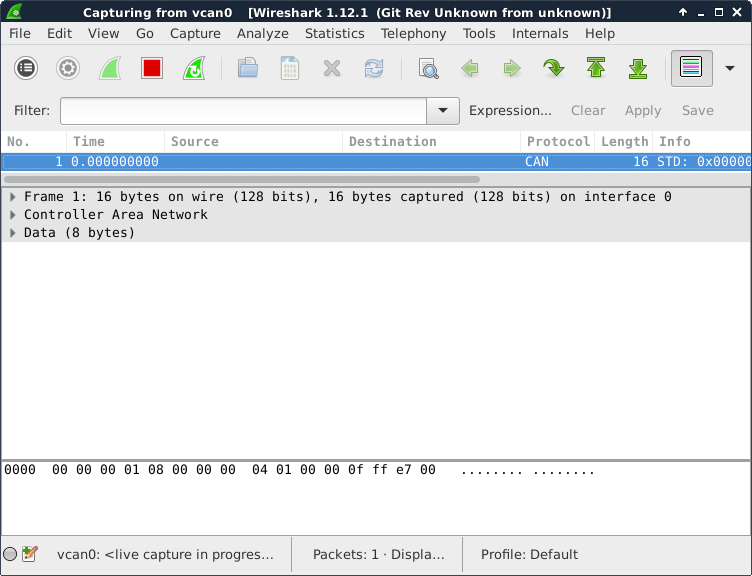 captured can packet
